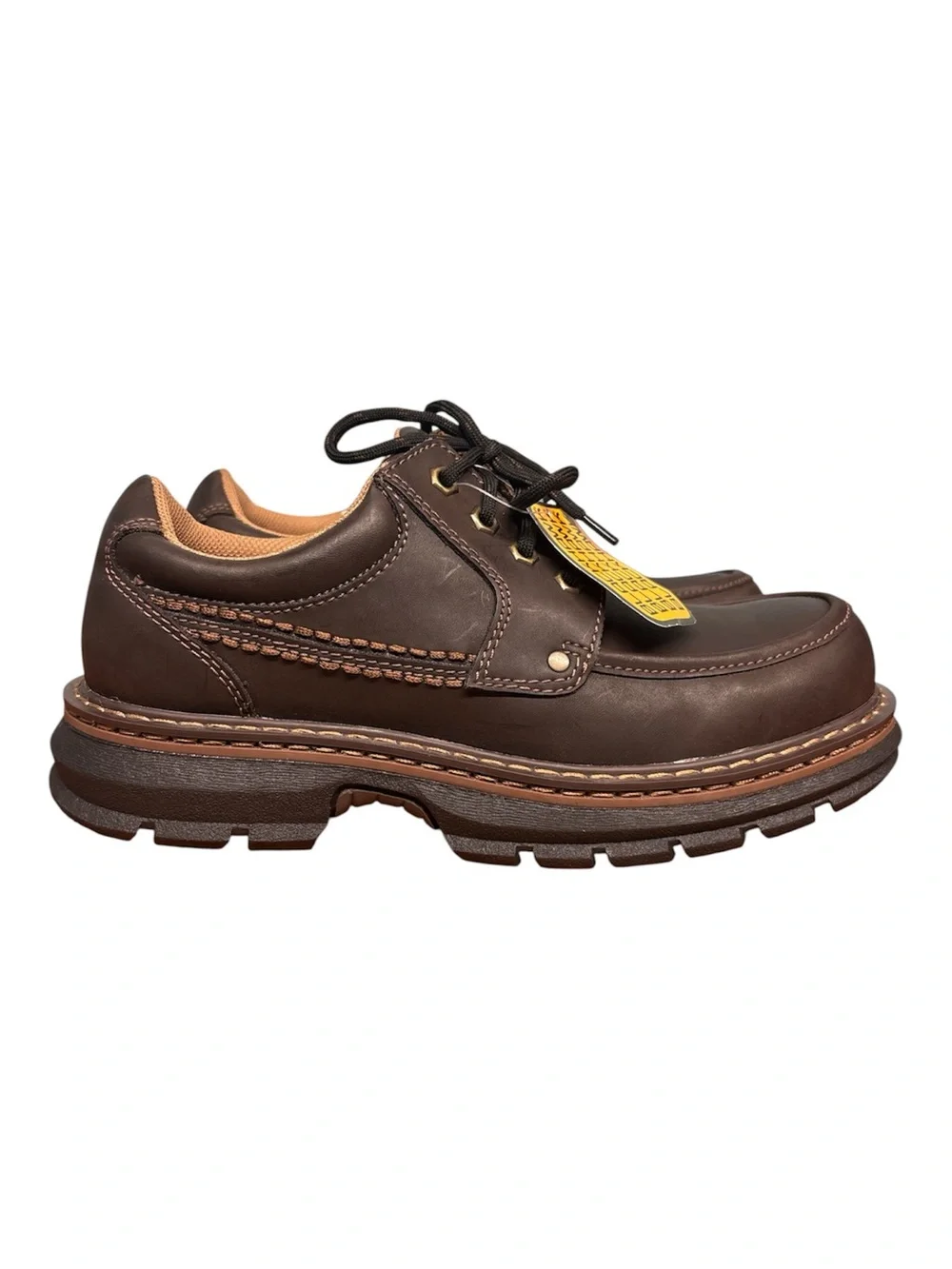 BlackHawk Mens Rugged Oxford Style Shoes Size 8.5 Moc Toe Lace-Up Brown NWT